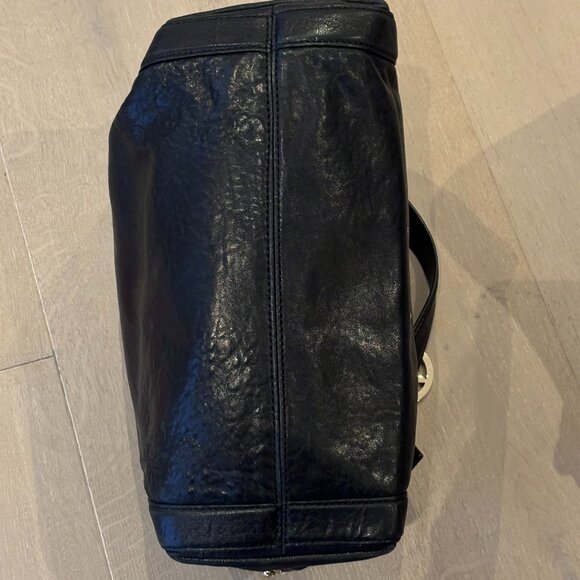 Michael Kors Black Stanthorpe Leather Satchel Bag - Picture 7 of 12
